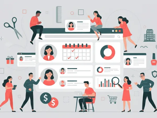 Интерфейс CRM для салона красоты