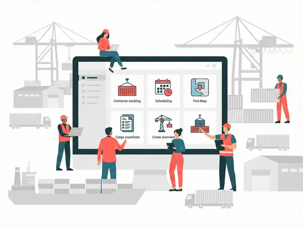 CRM/ERP для контейнерного терминала - дашборд