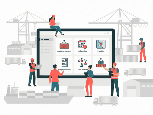 CRM/ERP для контейнерного терминала - дашборд