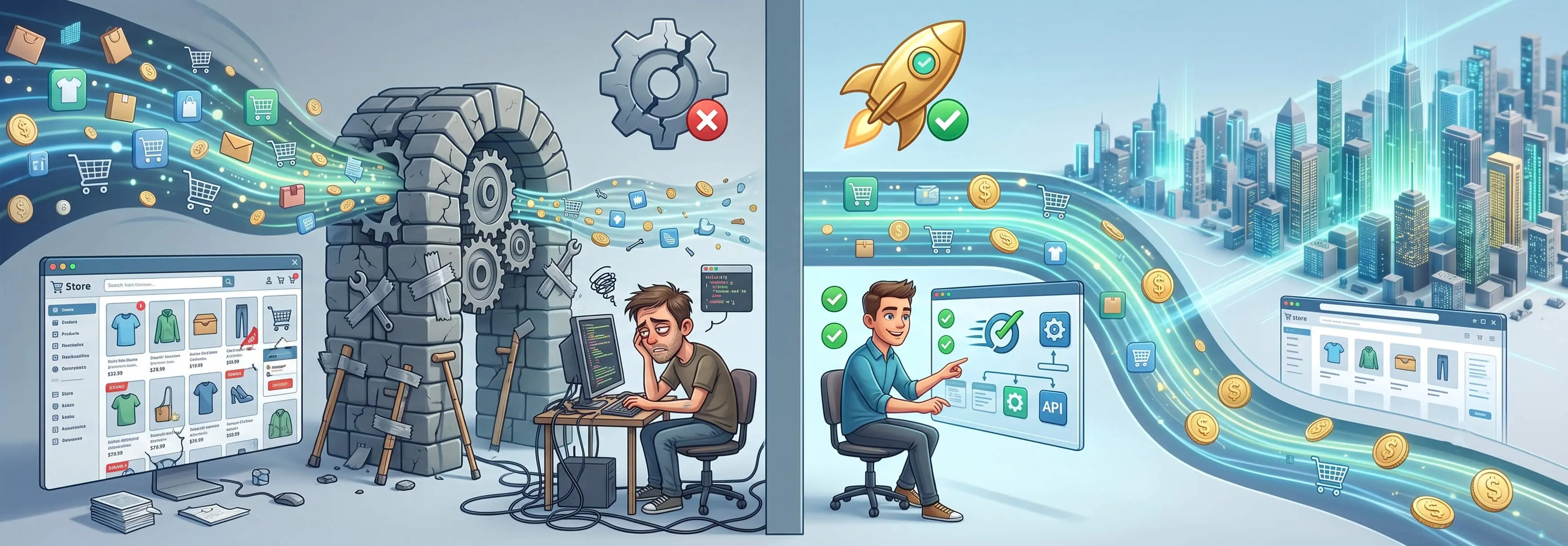 The Illusion of Savings: Why “Quick” Template-Based Online Stores End Up Burning Your Budget and Slowing Down Your Business
