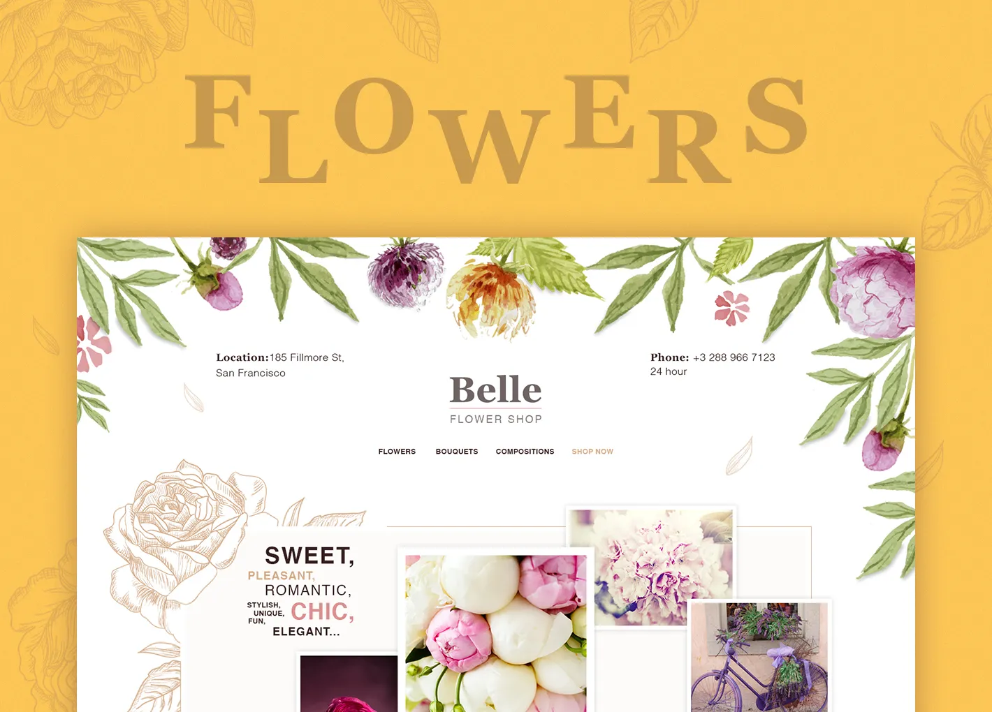 Концепт магазина цветов